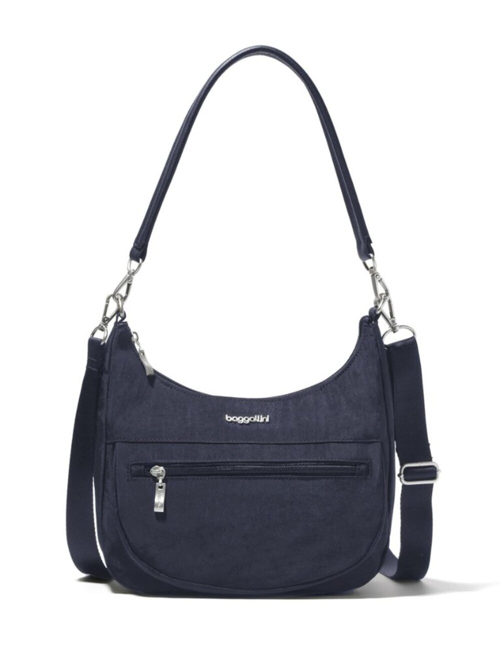 Modern Pocket Half Moon 11"x10.5" Shoulder Women W/Replaceable Straps Converts